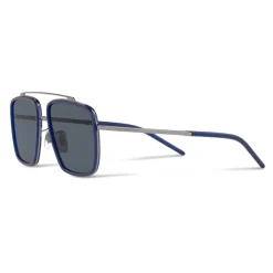Dolce & Gabbana - Madison Sunglasses - Shiny Gun and Blue Matt - Dolce & Gabbana Eyewear - Avvenice