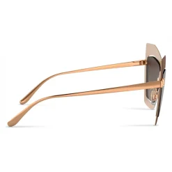 Dolce & Gabbana - Mask Sunglasses Plaque Logo - Matt Brown - Dolce & Gabbana Eyewear - Avvenice