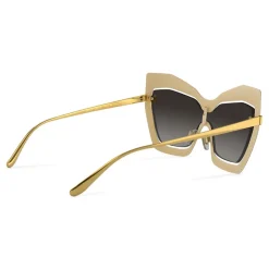 Dolce & Gabbana - Mask Sunglasses Plaque Logo - Black - Dolce & Gabbana Eyewear - Avvenice