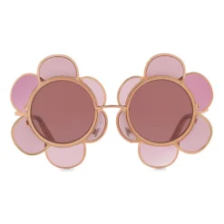 Dolce & Gabbana - Metal Sunglasses Inspiration Flower - Rose Gold - Dolce & Gabbana Eyewear - Avvenice