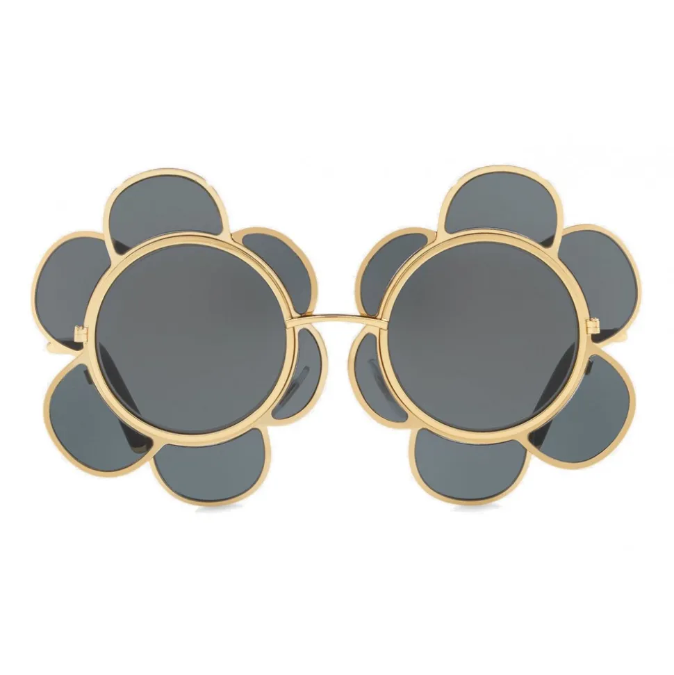 Dolce & Gabbana - Metal Sunglasses Inspiration Flower - Gold - Dolce & Gabbana Eyewear - Avvenice