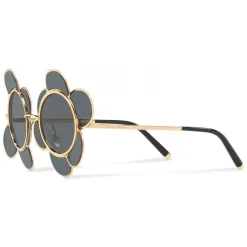 Dolce & Gabbana - Metal Sunglasses Inspiration Flower - Gold - Dolce & Gabbana Eyewear - Avvenice