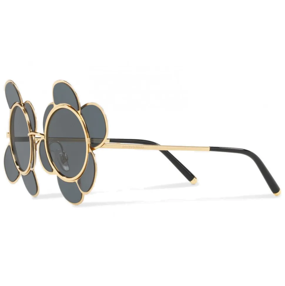 Dolce & Gabbana - Metal Sunglasses Inspiration Flower - Gold - Dolce & Gabbana Eyewear - Avvenice