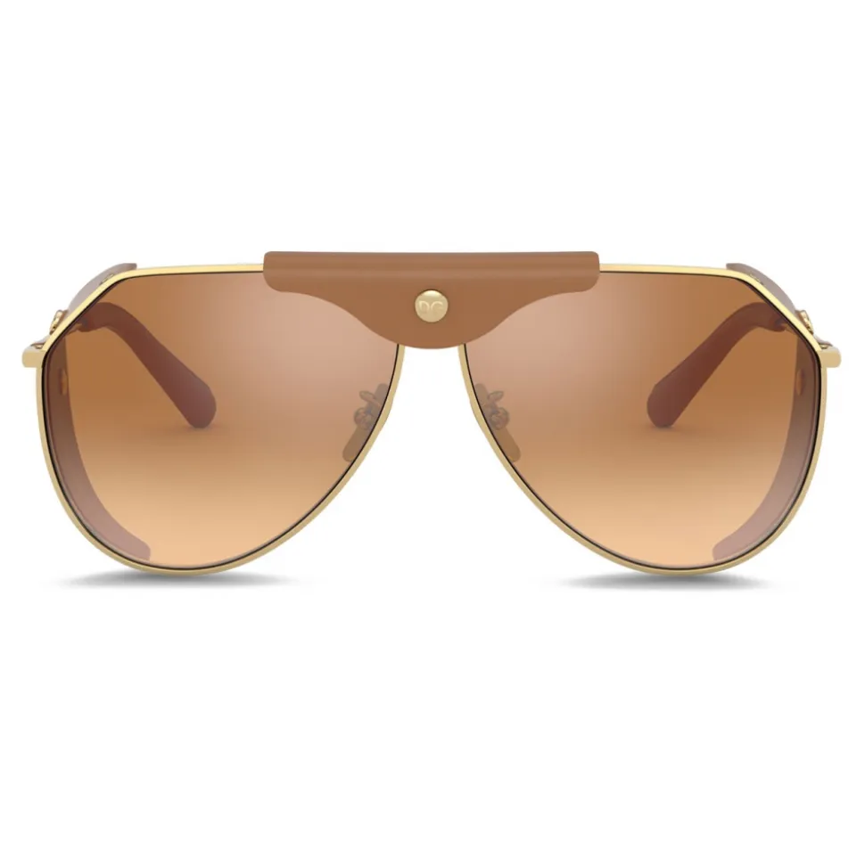 Dolce & Gabbana - Panama Sunglasses - Gold Camel - Dolce & Gabbana Eyewear - Avvenice