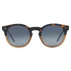 Dolce & Gabbana - Panthos Sunglasses with Keyhole Bridge - Blue Havana and Brown - Dolce & Gabbana Eyewear - Avvenice
