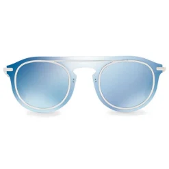 Dolce & Gabbana - Panthos Sunglasses in Acetate and Metal - Blue Mirror - Dolce & Gabbana Eyewear - Avvenice