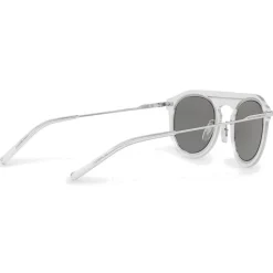 Dolce & Gabbana - Panthos Sunglasses in Acetate and Metal - Transparent - Dolce & Gabbana Eyewear - Avvenice