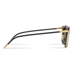 Dolce & Gabbana - Panthos Sunglasses with Metal Structure - Black and Shiny Gold - Dolce & Gabbana Eyewear - Avvenice
