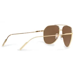 Dolce & Gabbana - Pilot Sunglasses in Gold Plated Metal - Plated Gold - Dolce & Gabbana Eyewear - Avvenice