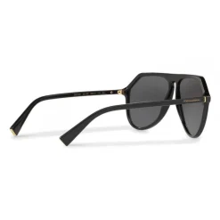 Dolce & Gabbana - Pilot Acetate Sunglasses with Key Bridge - Black - Dolce & Gabbana Eyewear - Avvenice