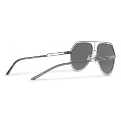 Dolce & Gabbana - Pilot Sunglasses with Metallic Profile - Shiny Grey Gun - Dolce & Gabbana Eyewear - Avvenice