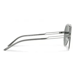Dolce & Gabbana - Pilot Sunglasses with Metallic Profile - Shiny Grey Gun - Dolce & Gabbana Eyewear - Avvenice
