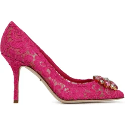 Dolce & Gabbana - Pink Calf Leather Blend Bellucci Taormina Pumps - Dolce & Gabbana Exclusive Luxury Collection - Avvenice