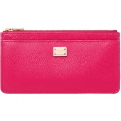 Dolce & Gabbana - Pink Logo Plaque Wallet - Dolce & Gabbana Exclusive Luxury Collection - Avvenice