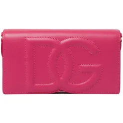 Dolce & Gabbana - Pink Phone Bag DG Logo - Dolce & Gabbana Exclusive Luxury Collection - Avvenice