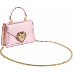 Dolce & Gabbana - Pink Small Devotion Bag - Dolce & Gabbana Exclusive Luxury Collection - Avvenice