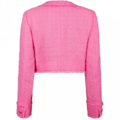 Dolce & Gabbana - Pink Short Raschel Tweed Jacket - Dolce & Gabbana Exclusive Luxury Collection - Avvenice