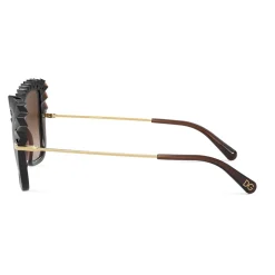 Dolce & Gabbana - Plisse Sunglasses - Brown - Dolce & Gabbana Eyewear - Avvenice