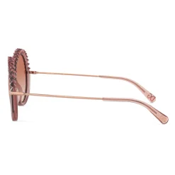 Dolce & Gabbana - Plisse Sunglasses - Pink - Dolce & Gabbana Eyewear - Avvenice