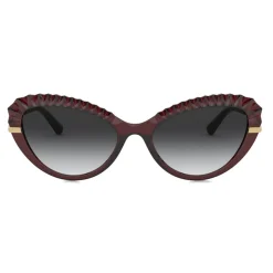 Dolce & Gabbana - Plisse Sunglasses - Burgundy - Dolce & Gabbana Eyewear - Avvenice