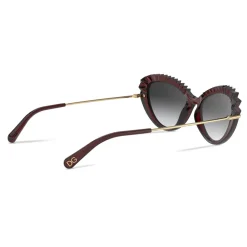 Dolce & Gabbana - Plisse Sunglasses - Burgundy - Dolce & Gabbana Eyewear - Avvenice
