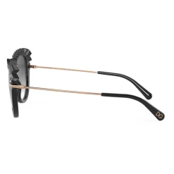 Dolce & Gabbana - Plisse Sunglasses - Black - Dolce & Gabbana Eyewear - Avvenice