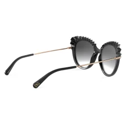 Dolce & Gabbana - Plisse Sunglasses - Black - Dolce & Gabbana Eyewear - Avvenice
