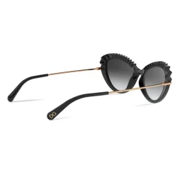 Dolce & Gabbana - Plisse Sunglasses - Black - Dolce & Gabbana Eyewear - Avvenice
