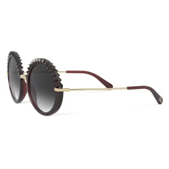 Dolce & Gabbana - Plisse Sunglasses - Burgundy - Dolce & Gabbana Eyewear - Avvenice