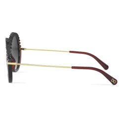 Dolce & Gabbana - Plisse Sunglasses - Burgundy - Dolce & Gabbana Eyewear - Avvenice