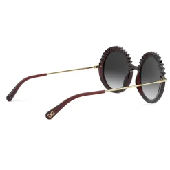 Dolce & Gabbana - Plisse Sunglasses - Burgundy - Dolce & Gabbana Eyewear - Avvenice