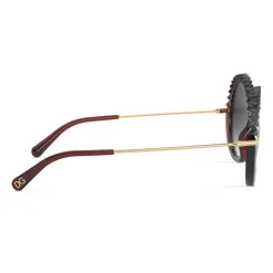 Dolce & Gabbana - Plisse Sunglasses - Burgundy - Dolce & Gabbana Eyewear - Avvenice