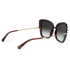 Dolce & Gabbana - Plisse Sunglasses - Burgundy - Dolce & Gabbana Eyewear - Avvenice