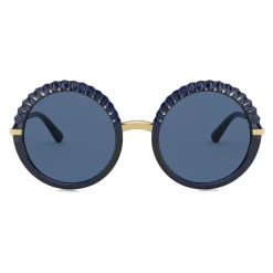 Dolce & Gabbana - Plisse Sunglasses - Blue - Dolce & Gabbana Eyewear - Avvenice