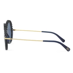 Dolce & Gabbana - Plisse Sunglasses - Blue - Dolce & Gabbana Eyewear - Avvenice