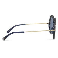 Dolce & Gabbana - Plisse Sunglasses - Blue - Dolce & Gabbana Eyewear - Avvenice