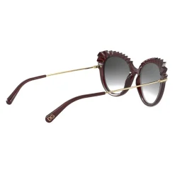 Dolce & Gabbana - Plisse Sunglasses - Burgundy - Dolce & Gabbana Eyewear - Avvenice