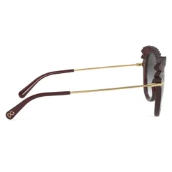 Dolce & Gabbana - Plisse Sunglasses - Burgundy - Dolce & Gabbana Eyewear - Avvenice