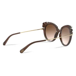 Dolce & Gabbana - Plisse Sunglasses - Brown - Dolce & Gabbana Eyewear - Avvenice