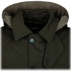 Dolce & Gabbana - Quilted High-Neck Jacket with Hood - Dolce & Gabbana Exclusive Luxury Collection - Avvenice