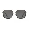 Dolce & Gabbana - Rectangular Sunglasses with Metal Bridge - Black Matt - Dolce & Gabbana Eyewear - Avvenice