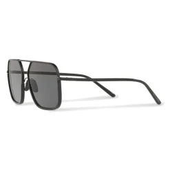 Dolce & Gabbana - Rectangular Sunglasses with Metal Bridge - Black Matt - Dolce & Gabbana Eyewear - Avvenice