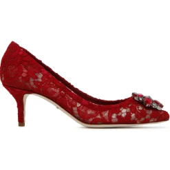 Dolce & Gabbana - Red Leather Bellucci Taormina Pumps - Dolce & Gabbana Exclusive Luxury Collection - Avvenice
