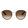 Dolce & Gabbana - Round Sunglasses Print Family - Havana - Dolce & Gabbana Eyewear - Avvenice