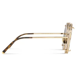 Dolce & Gabbana - Round Sunglasses Customize Your Eyes - Gold - Dolce & Gabbana Eyewear - Avvenice
