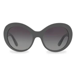 Dolce & Gabbana - Round Sunglasses in Acetate - Gray - Dolce & Gabbana Eyewear - Avvenice