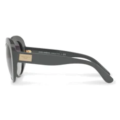 Dolce & Gabbana - Round Sunglasses in Acetate - Gray - Dolce & Gabbana Eyewear - Avvenice
