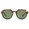 Dolce & Gabbana - Round Sunglasses with Double Bridge - Havana - Dolce & Gabbana Eyewear - Avvenice