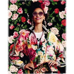 Dolce & Gabbana - Round Sunglasses Print Family - Flower Mix - Dolce & Gabbana Eyewear - Avvenice