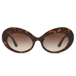 Dolce & Gabbana - Round Sunglasses Print Family - Havana - Dolce & Gabbana Eyewear - Avvenice